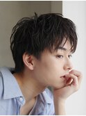 緩めシャドウパーマメンズマッシュウルフカットbtsテテグク渋谷