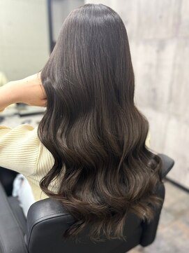 スターズ 川越店(STARS) アッシュブラック　韓国風ヘア　10代20代　ブリーチなし　透明感