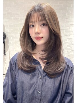 マインバイアフロートギンザ(MYNE by AFLOAT GINZA) ロングレイヤーカット顔まわりハッシュカット20代30代40代50代