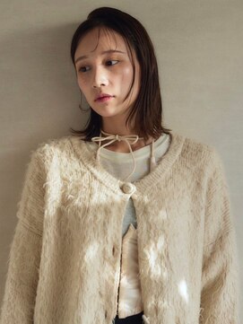 トナリ(tonari) ミディアムレイヤー 顔周りカット ベージュ　美髪【鹿児島中央】