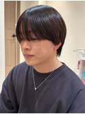 韓国マッシュニュアンスパーマシースルーマッシュセンターパート