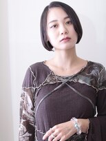 リメル 奥沢自由が丘店(Remel) ナチュラルボブ×大人ショートボブ×前髪なし 20代30代40代50代