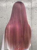 ビューブルー 亀戸錦糸町(VIEW BLUE)&nbsp;美髪カールシアーカラーピンクブラウンエアリーロングセミディ