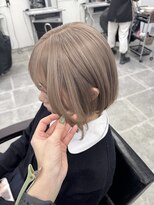 ペレ 栄店(PELE)&nbsp;イメチェン/ホワイトブロンド/外ハネボブ/美髪/栄