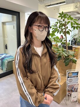 オーシャン(Ocean) 【OceanHair&Life田中愛梨】イヤリングカラー/ベージュ/ロング