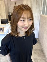 ディーヴァヘアーエズ(DIVA hair Eze) 【haruna】ベージュ/内巻きボブ/ふんわりボブ/