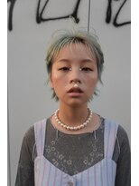 キジ(KIJI)&nbsp;ショートカット/シースルバング/デザインカラー/ハイトーン