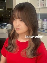ベレーザ 渋谷(BELEZA) 15532ブリーチ&インナーカラーミルクティーベージュワンホン