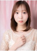 大人かわいいワンカール艶感ストレートミディアムY上尾20代30代