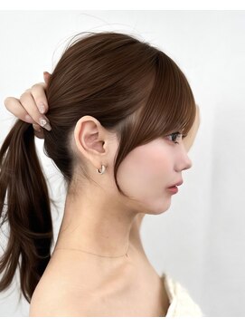 アマトウキョウ アユンチェ(AMA TOKYO×AYUNCHE) 前髪顔まわり韓国ヘアレイヤーカットサイドバンク2wayバンク韓国