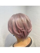 アジールヘア 池袋東口店(agir hair)&nbsp;人気/狐カラー/ハイトーン/ホワイトピンク/レイヤーショート
