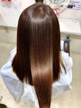 <我孫子前>ダメージレスに理想のストレート『縮毛矯正』柔らかな仕上がり♪オーガニックカラーも◎