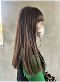 ベージュハイライトカラー