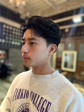 マノン バイ エイチ(MANON by H) メンズ×ナチュラルオールバック