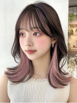 ネハス 名古屋栄店(nehus.) インナーカラー/ブリーチカラー/レイヤーカット/ダブルカラー