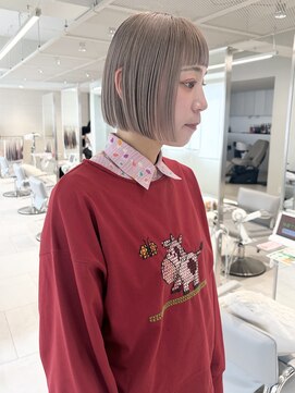 キーン 立川店(keen) 【keen×kiyono】ミニボブ×ホワイトベージュ