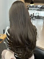 レブ 四条烏丸(Reb,)&nbsp;オリーブベージュレイヤーカット透明感カラー