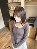 ヘアーホームイロ(Hair Home IRO) 肩上ミディボブフォギーベージュ