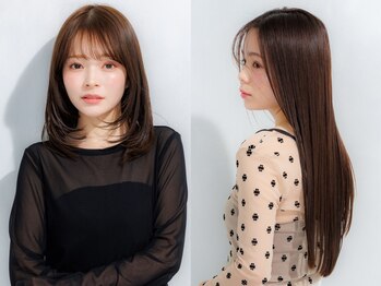キーコ シー(Keyco.C)の写真/【縮毛矯正+カット¥12000】全工程スタイリスト担当&髪質に合わせた豊富な薬剤で理想の憧れストレートが叶う