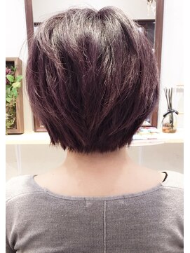 ヘアーアンドアトリエ マール(Hair&Atelier Marl) 【Marlお客様スタイル】ダークバイオレットのショートボブ