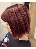 ヘアアンドスパ モア(Hair&Spa More By LikkleMore) ピンクカラー