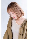 【kate】大宮☆　ミルクティーベージュ×ワンカールボブ