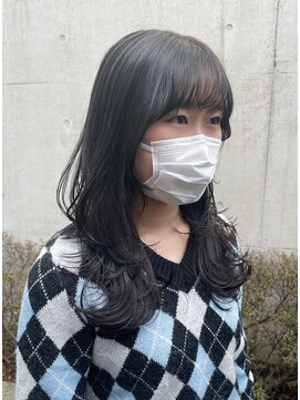 アクアオモテサンドウ(ACQUA omotesando) *ナチュラルウルフカット!黒髪ロングウルフレイヤーカット!