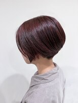 ロロン 下高井戸(LORONG)&nbsp;ショートスタイル　前下がりショートボブ　ベリーピンク