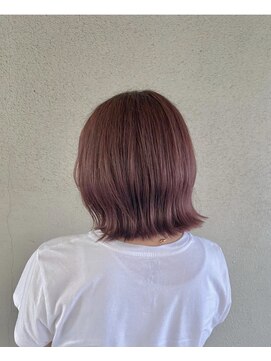 バルオン(BAR:ON) 切りっぱなしボブ×ラベンダーカラー