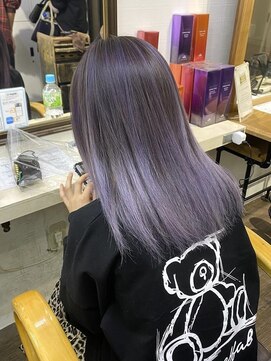 ユートピア(U topia) バレイヤージュ/ハイライト/ショコラベージュ/パープル