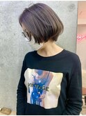 デザインショートイルミナカラーグレージュヘア大人ヘア赤羽
