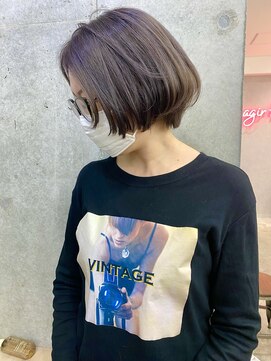 アジールヘア 赤羽駅南口店(agir hair) デザインショートイルミナカラーグレージュヘア大人ヘア赤羽
