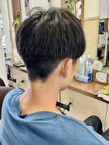 コアフィールフィス(COIFFURE fils)&nbsp;【見附　今町】似合わせ学生カット　刈り上げマッシュ　黒髪