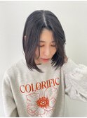 センター分け　ボブ　横浜美容室