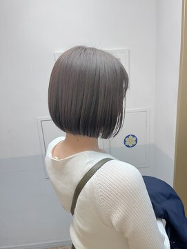 ロンドプランタン 恵比寿(Lond Printemps) 韓国風ミニボブブリーチなしグレージュ