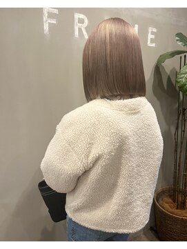 フレーム なんば店(FRAME) ブリーチ必須！！ミルクティーベージュ