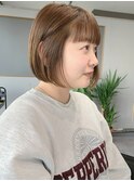 ナチュラルボブ前下がりボブミニボブ