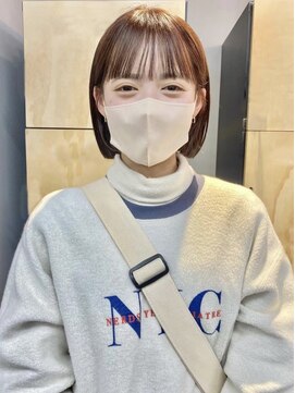 スニュウ(snuw) 【snuw_hotaru】透明感カラーベージュカラーボブ