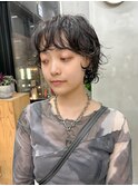 ショートウルフ、ウルフパーマ、ニュアンスパーマ、ゆるいパーマ