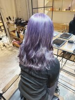 リムレス(LIMLESS)&nbsp;ミルクティーベージュラベンダーピンクダブルカラーブリーチ