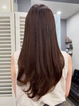 ナム(NAMU)の写真/【新大久保駅徒歩1分】クセやうねりを抑えて、扱いやすい艶髪エクステに仕上げます☆美しいシルエットに◎