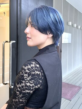シオ ヘアー デザイン(Sio. hair design) 色落ちまで可愛いハイトーンブルーカラー