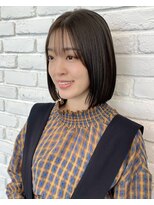 ディフィーノ 赤坂(DIFINO)&nbsp;大人ガーリー/顎下ボブ/巻ける縮毛矯正/ダークアッシュ/暗髪