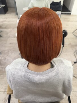 アジールヘア 所沢プロペ通り店(agir hair) オレンジブリーチダブルカラー学割U24イメチェン所沢