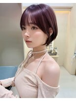 サンド 池袋 2nd(sand)&nbsp;大人ショートボブ＃髪質改善＃ボブ＃チェリーブラウン