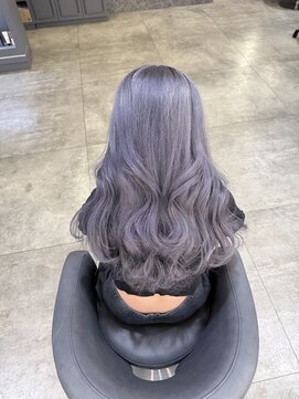 ノエ 心斎橋(Noe) 【Noe心斎橋YUTO】ブリーチ2回グレーシルバー/髪質改善