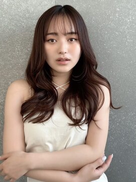 シーシンジュク 新宿南口(Sea shinjuku) ココアベージュ×レイヤー[小顔/黒髪/オリーブグレー]