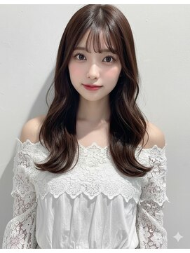 アース 大曽根店(HAIR&MAKE EARTH) 20代30代◎冬の暗めカラー×くびれレイヤーカットで小顔美人