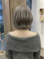 ニコリヘアワークス(nicori hair works)&nbsp;ボブ×外ハネ×グレージュ2