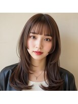 チャチャブラン(cha-cha Blanc)&nbsp;チョコレートブラウン × 顔まわりレイヤー